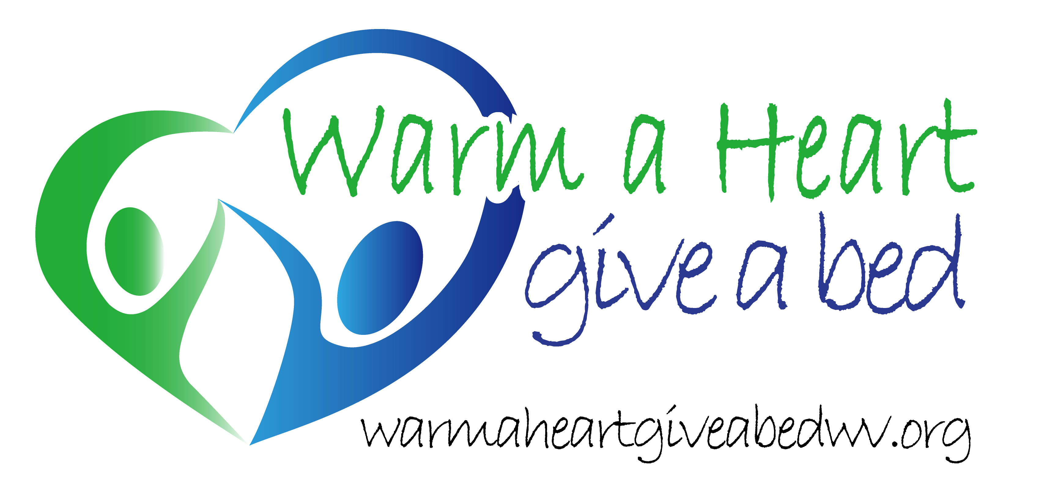 logo for warm a heart give a bed foundation